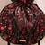 Black woven georgette potli bag