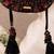 Black woven georgette potli bag