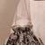 Black woven silk satin potli bag