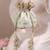 Mint woven silk satin potli bag