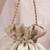 Mint woven silk satin potli bag