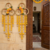 handmade floral ring door hanging yellow pompomsfestive wall hanging for home decor (pack of 2) 