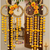 handmade floral ring door hanging yellow pompomsfestive wall hanging for home decor (pack of 2) 