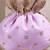 Lilac woven silk satin potli bag