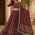 Maroon Cotton Navratri Lehenga Choli With Dupatta