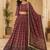 Maroon Cotton Navratri Lehenga Choli With Dupatta