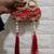 handmade shubh labh red tassel door hanging pearl beads home decor (pack of 2)