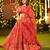 Trendy Floral Printed Flared Lehenga Set with Crop Top & Dupatta