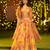 Floral Printed Layered Lehenga Set with Crop Top & Dupatta