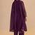 Purple festive kurta set