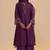Purple festive kurta set
