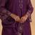 Purple festive kurta set