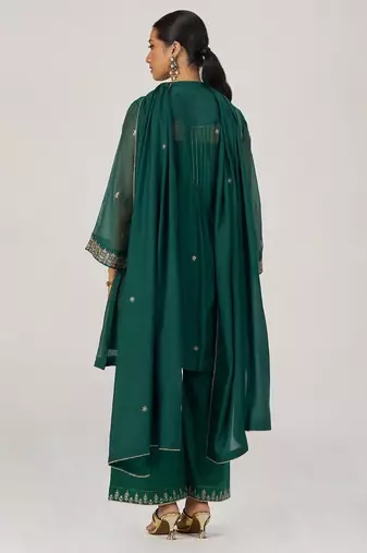 Eden green festive kurta set