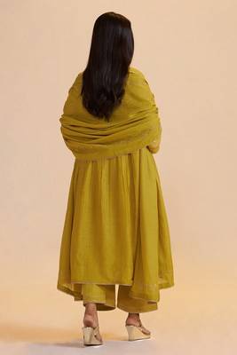 Lemon curry festive kurta set 2