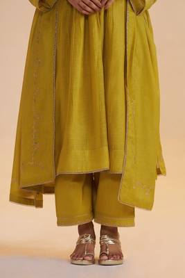 Lemon curry festive kurta set 4