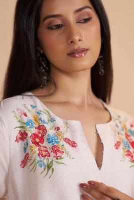 Sea salt and powder blue festive kurta set 5