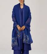 Royal blue festive kurta set