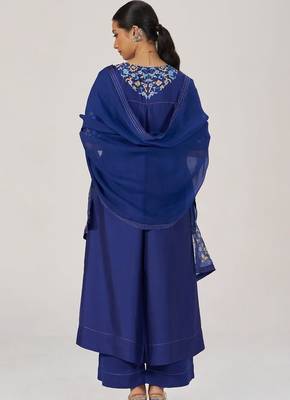 Royal blue festive kurta set 3