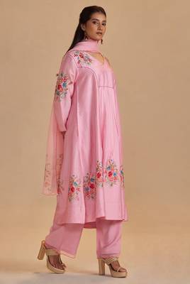 Coral blush festive kurta set 2