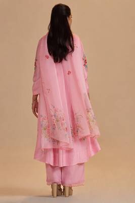 Coral blush festive kurta set 3