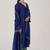 Space blue festive kurta set