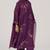 Deep plum silk festive kurta set