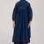 Blue opal silk festive kurta set
