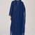 Deep sapphire blue festive kurta set