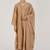Toasted almond raw silk festive kurta set