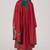 Tango red and green festive print kurta set