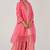 Peach blossom festive bandhani print sharara set