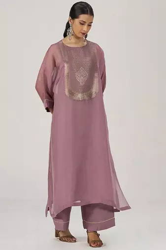 Deep orchid haze festive co-ord set