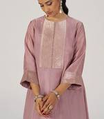 Woodrose silk festive co-ord set