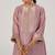 Woodrose silk festive co-ord set