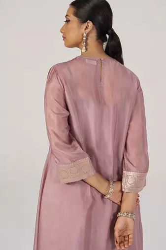 Woodrose silk festive co-ord set