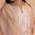 Blush peach pure banarasi jacquard kurta set
