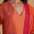 Dusty orange silk festival kurta set