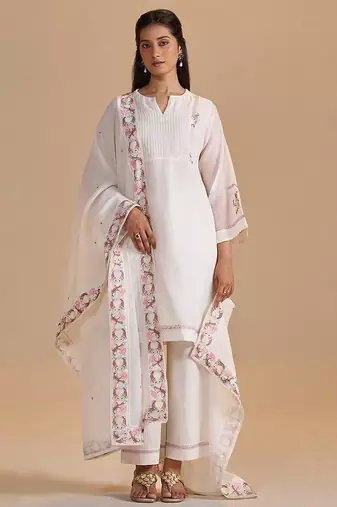 Ivory festive kurta set