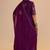 Purple raw silk festive kurta set