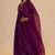 Purple raw silk festive kurta set