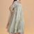 Milky pistachio green silk festive kurta set