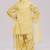 Sulphur yellow mul-chanderi kurta set