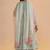 Milky pistachio green silk festive kurta set