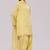 Sulphur yellow mul-chanderi kurta set