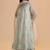 Milky pistachio green silk festive kurta set