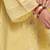 Sulphur yellow mul-chanderi kurta set