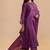 Eggplant purple festive kurta set