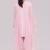 Light pink mul-chanderi kurta set