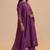 Eggplant purple festive kurta set