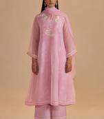 Fairy tale lilac semi festive kurta set